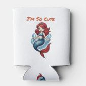 Ik ben zo Schattige Zeemeermin Thunder_Cove Blikjeskoeler (Achterkant)