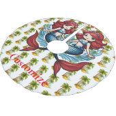 Ik ben zo Schattige Zeemeermin Thunder_Cove Kerstboom Rok (Gekanteld)