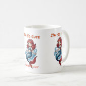 Ik ben zo Schattige Zeemeermin Thunder_Cove Koffiemok (Voorkant rechts)