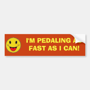IK BEN ZO SNEL ALS IK KAN. BUMPERSTICKER
