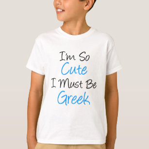 Ik ben zo stom dat ik Grieks moet zijn T-shirt