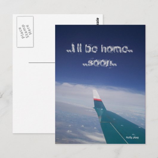 Ik ben zo thuis briefkaart (Voorkant / Achterkant)