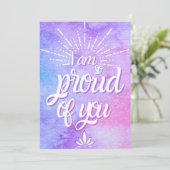 Ik ben zo trots op je - Aanmoediging Bedankkaart (Staand voorkant)
