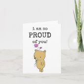Ik ben zo trots op je, grappige kaart (Voorkant)