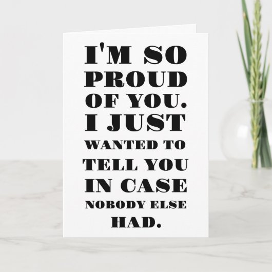 Ik ben zo trots op je kaart (Voorkant)