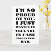 Ik ben zo trots op je kaart (Gele Bloem)