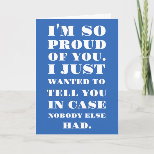 Ik ben zo trots op je kaart (Voorkant)