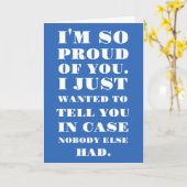 Ik ben zo trots op je kaart (Gele Bloem)