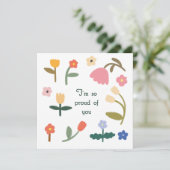 Ik ben zo trots op je ventilatorkaart kaart (Staand voorkant)