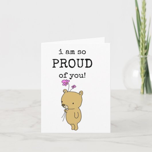 Ik Ben Zo Trots Op Jou, Cute Kaart (Voorkant)