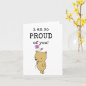 Ik Ben Zo Trots Op Jou, Cute Kaart (Gele Bloem)