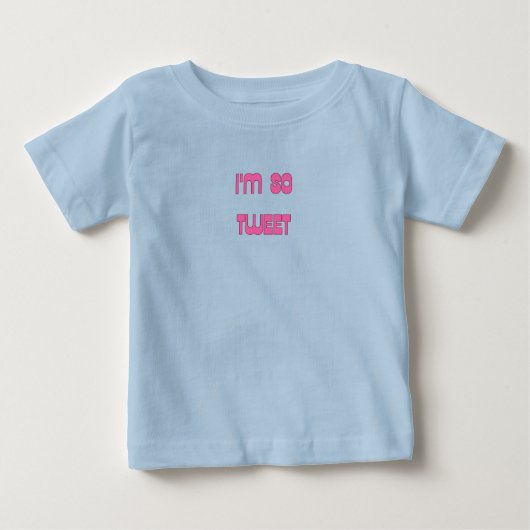 Ik ben zo Tweet Baby T-shirt (Voorkant)