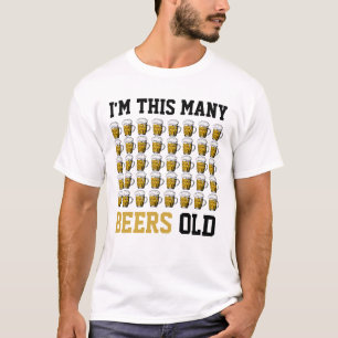 Ik ben zo veel beers Old Cool 40th Birthday Gift T-shirt