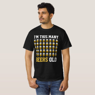 Ik ben zo veel beers Old Cool 40th Birthday Gift T-shirt