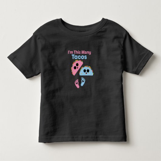 Ik ben zo veel taco's, grappige baby taco's kinder shirts (Voorkant)