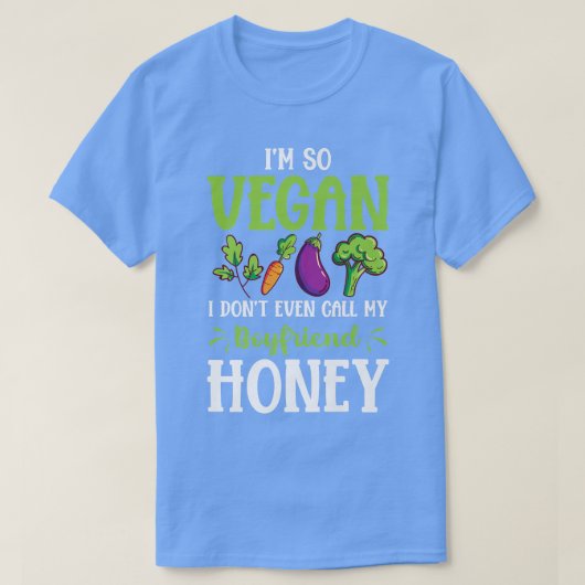 Ik ben zo Vegan Boyvriend Protein Vegetarian Vegan T-shirt (Design voorkant)