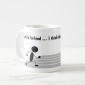 Ik ben zo ver achter De Wereld heeft me klappen ge Koffiemok (Voorkant links)