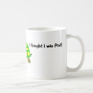 Ik ben zo ver achter me koffiemok