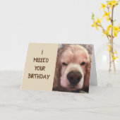 IK BEN ZO VERDRIETIG DAT IK JE VERJAARDAG HEB GEMI KAART (Gele Bloem)