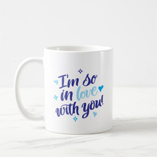 Ik Ben Zo Verliefd Op Jou Navy & Aqua Mok (Links)
