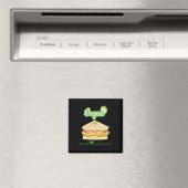 Ik ben zo vers Vegan dag 2022 Sticker1 Magneet (Insitu (Vaatwasser))