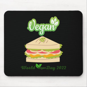 Ik ben zo vers Vegan dag 2022 Sticker1 Muismat