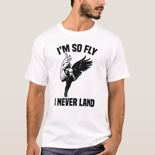 IK BEN ZO VLIEG DAT IK NOOIT LAND | Funny Sarcasm T-shirt (Voorkant)