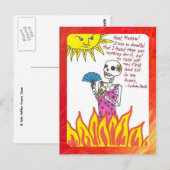 Ik ben zo warm briefkaart (Voorkant / Achterkant)