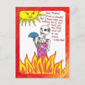 Ik ben zo warm briefkaart (Voorkant)