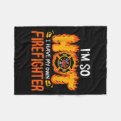 Ik ben zo warm dat ik mijn eigen brandweerman heb fleece deken (Voorkant (Horizontaal))
