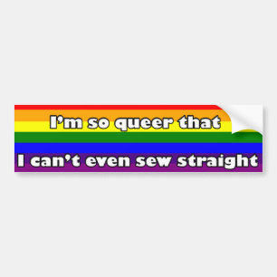 Ik ben zo Zonderling, kan ik niet zelfs rechtstree Bumpersticker