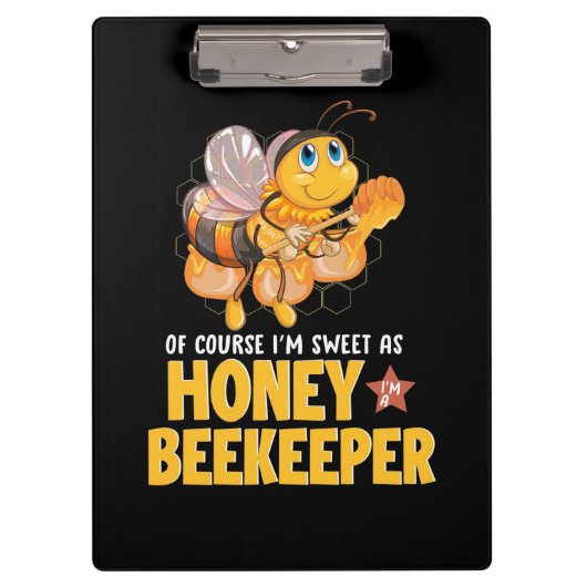 Ik ben zoet als honingbijenhouder klembord (Voorkant)