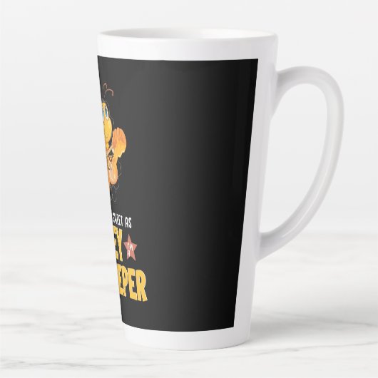 Ik ben zoet als honingbijenhouder latte mok (Rechts)