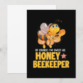 Ik Ben Zoet Als Imker Van Bijen Kaart (Voorkant / Achterkant)