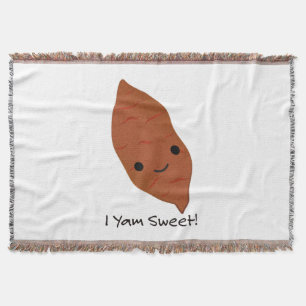 Ik ben zoete aardappel kawaii Schattig Deken