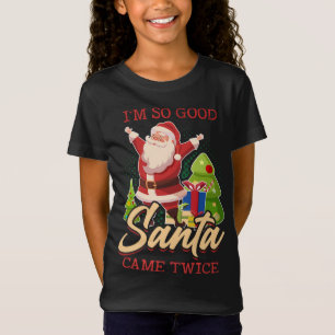 Ik ben zo'n goede kerstman met twee kerels. t-shirt