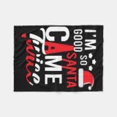 Ik ben zo'n goede kerstman, twee grappige kerstpaj fleece deken (Voorkant (Horizontaal))