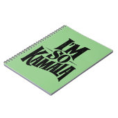Ik ben zo'n Kamala Brat Green Meme Notitieboek (Linkerzijde)