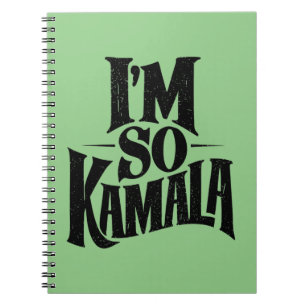 Ik ben zo'n Kamala Brat Green Meme Notitieboek