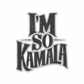 Ik ben zo'n Kamala Brat Green Meme  Sticker (Voorkant)
