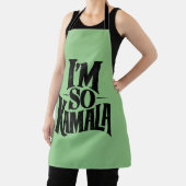 Ik ben zo'n Kamala Brat groene meme Schort (Insitu)