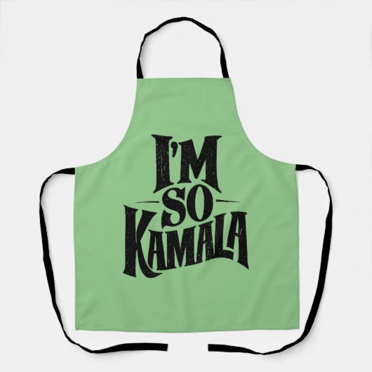 Ik ben zo'n Kamala Brat groene meme Schort (Voorkant)