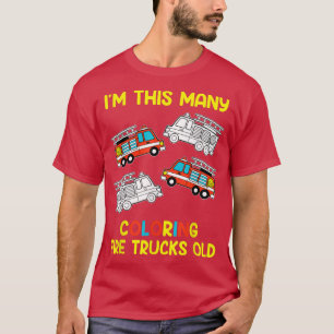 Ik ben zo'n kleurige brandweerwagen, oude 2e Birth T-shirt