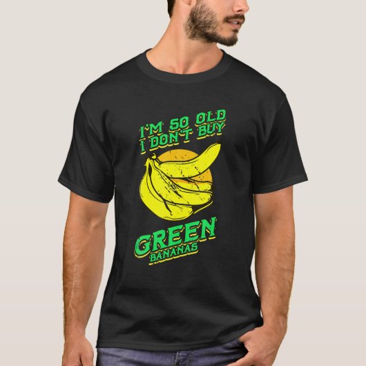 Ik ben zo'n oude, grappige groene banaan's met  Ma T-shirt (Voorkant)