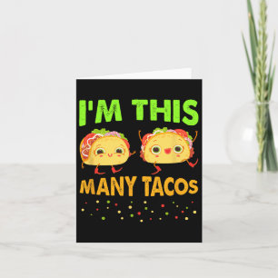Ik ben zo'n Tacos 2e verjaardag, 20 dagen Cinco Kaart