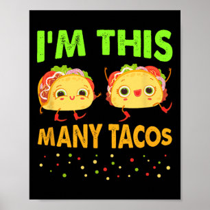 Ik ben zo'n Tacos 2e verjaardag, 20 dagen Cinco Poster