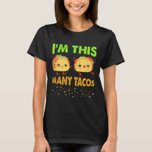 Ik ben zo'n Tacos 2e verjaardag, 20 dagen Cinco T-shirt