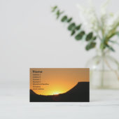 ik ben zonsopkomst visitekaartje (Staand voorkant)