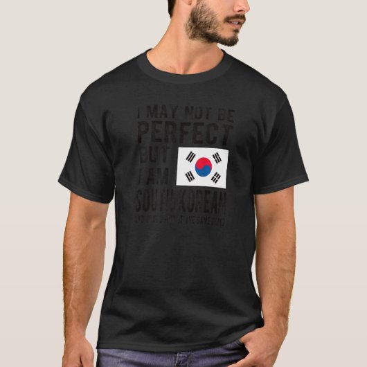 Ik ben Zuid-Koreaanse vlag Zuid-Korea Zuid-Koreaan T-shirt (Voorkant)
