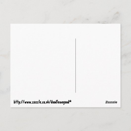 Ik ben zulk een rebel, draag ik oneven sokken! briefkaart (Achterkant)